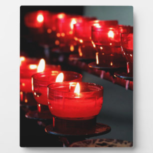 Plaque Photo bougies