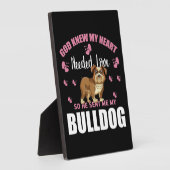 PLAQUE PHOTO BOULEDOGUE (Côté)