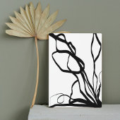 Plaque Photo Bouquet Blanc : Abstrait blanc & noir