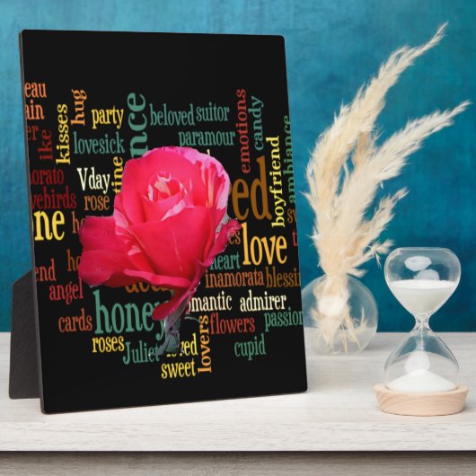 Plaque Photo Bouquet d'amour : Une expression sincère (Côté)