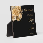 Plaque Photo Bouquet-Mariage de fleurs neutres (Recto)