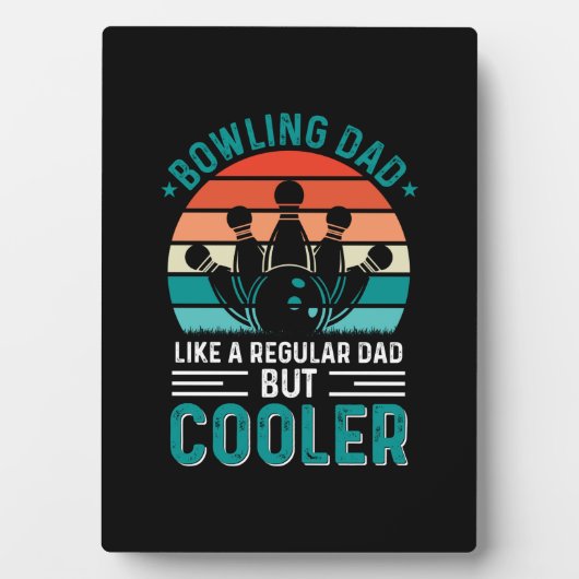 Plaque Photo Bowling papa (Devant)