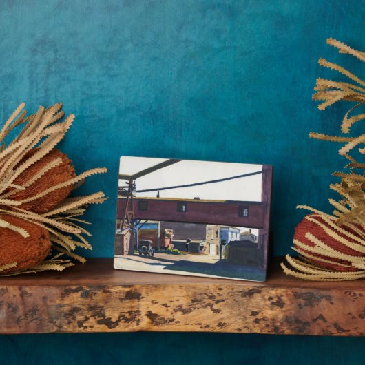 Plaque Photo Box Factory, Gloucester | Edward Hopper | (Côté)