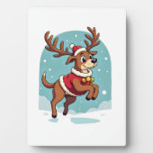 Plaque Photo Boxer Reindeer Dash (Devant)