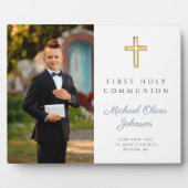 Plaque Photo Boy Photo First Holy Communion     (Devant)