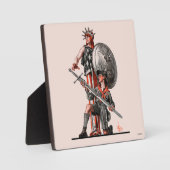 Plaque Photo Boy Scout et Liberty (Recto)