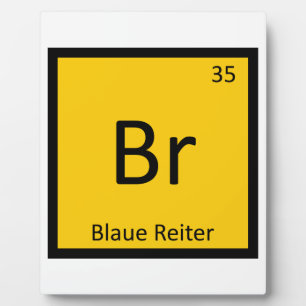 Plaque Photo Br - Blaue Reiter Chimie Tableau Périodique
