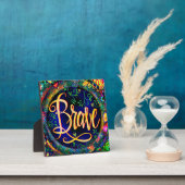 Plaque Photo Brave Floral Encourageant Plutôt Inspiritisme (Insitu)