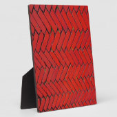 Plaque Photo Brick rouge Chevron (Côté)
