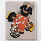 Plaque Photo Bridge Game par Norman Rockwell (Devant)