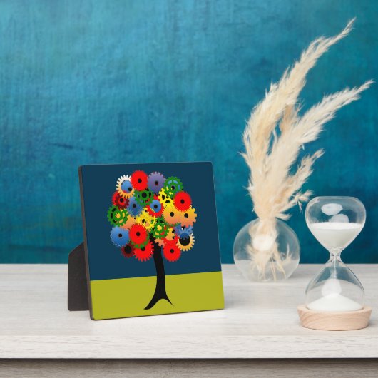 Plaque Photo Bright and Colorful Mechanical Gear (Insitu)