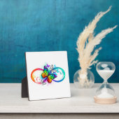 Plaque Photo Bright infinity with rainbow butterfly (Insitu)