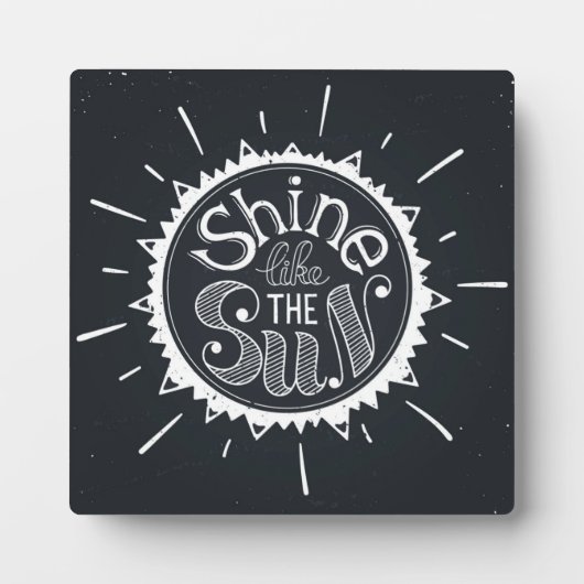 Plaque Photo Brille Comme Le Soleil (Devant)