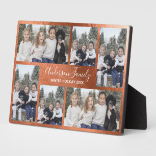 Plaque Photo Bronze métallique personnalisable Six Modèle photo