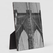 Plaque Photo Brooklyn Bridge New York City (Côté)