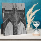 Plaque Photo Brooklyn Bridge New York City (Côté)