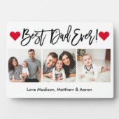 Plaque Photo Brosse moderne Coeurs de script 3 photo Meilleur p (Devant)