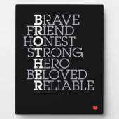 Plaque Photo Brother Gift (Devant)