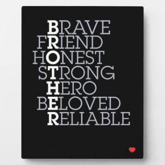 Plaque Photo Brother Gift