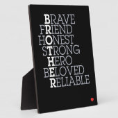 Plaque Photo Brother Gift (Côté)