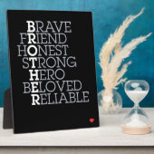 Plaque Photo Brother Gift (Côté)