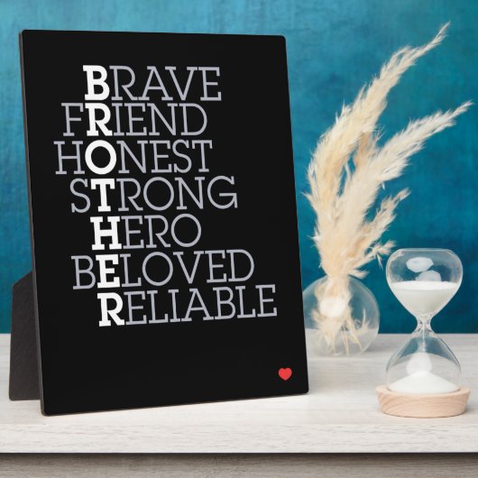 Plaque Photo Brother Gift (Côté)