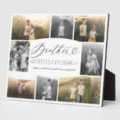 Plaque Photo Brother Grateful pour chaque instant Collage photo (Côté)