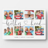 Plaque Photo Brotherhood Script Cadeau Pour Frères Photo Collag (Devant)