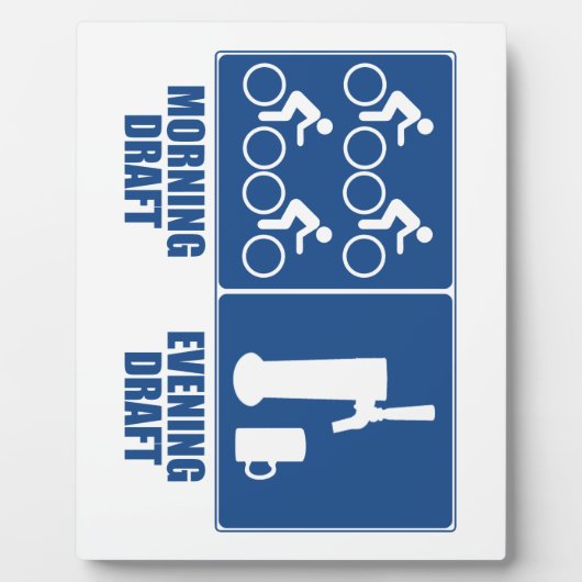 Plaque Photo Brouillon du matin, Brouillon du soir (Devant)