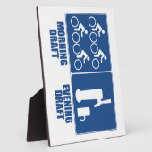 Plaque Photo Brouillon du matin, Brouillon du soir (Côté)