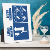 Plaque Photo Brouillon du matin, Brouillon du soir (Côté)