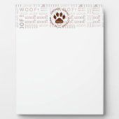 Plaque Photo Brown Chien Paw (Devant)