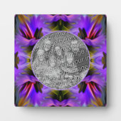 Plaque Photo Brush Swirls Abstrait Ajouter Votre Photo (Devant)