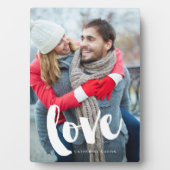 Plaque Photo Brush Typography Love (Devant)