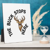 Plaque Photo Buck Stops Ici (Côté)