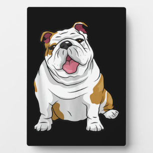 Plaque Photo Bulldogs anglais Awesome Funny Bulldog Pups Chiens