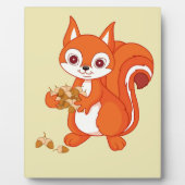 Plaque Photo Bulle l'écureuil utile (Devant)