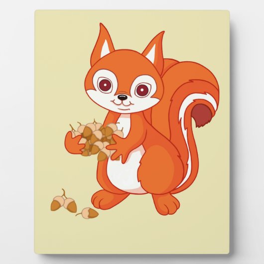Plaque Photo Bulle l'écureuil utile (Devant)