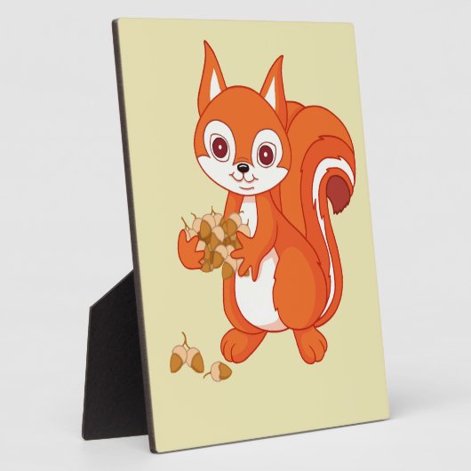 Plaque Photo Bulle l'écureuil utile (Côté)