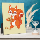 Plaque Photo Bulle l'écureuil utile (Côté)