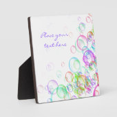 Plaque Photo Bulles de savon (Recto)