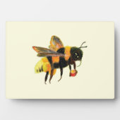 Plaque Photo Bumble Bee transportant du pollen (Devant)