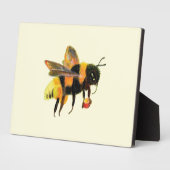 Plaque Photo Bumble Bee transportant du pollen (Côté)