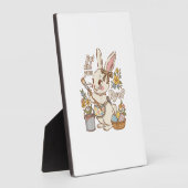 Plaque Photo Bunny Egg But Did You Dye Funny Cute Easter Rabbit (Côté)