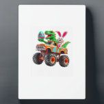 Plaque Photo Bunny T-rex Easter Monster Truck Dino Funny Boys K<br><div class="desc">Bunny T-rex Easter Monster Truck Dino Funny Boys Kids Cute T-Shirt</div>