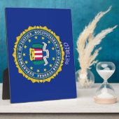 Plaque Photo Bureau fédéral d'enquête retraité (Côté)