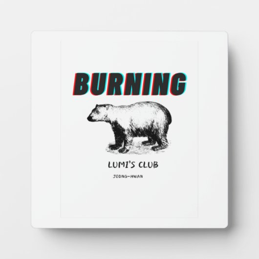 Plaque Photo Burning Classic (Devant)