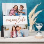 Plaque Photo Burnt Orange Hashtag Momlife 2 Photos Personnalisé<br><div class="desc">Ajoutez une touche chaleureuse et rustique à votre espace avec le hashtag Burnt Orange Momlife 2 Photos Custom Plaque. Avec la légende populaire "#Momlife" en typographie audacieuse contre un riche arrière - plan orange brûlé, cette plaque comprend deux emplacements photo personnalisables pour présenter vos souvenirs préférés. Un mélange parfait de...</div>