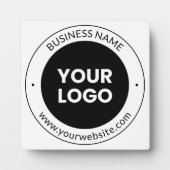 Plaque Photo Business Name & Website ou Slogan, Merci Etc. (Devant)