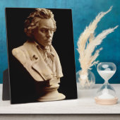 Plaque Photo buste statue de Beethoven (Côté)